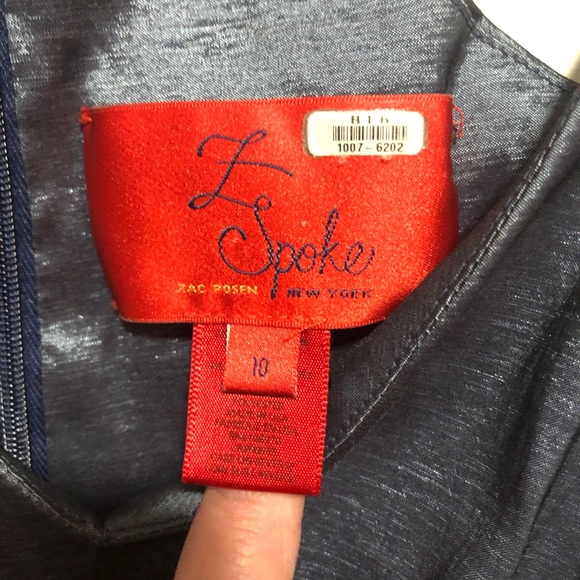 Z Spoke Zac Posen Night Ocean Mist Dress 10 - Picture 6 of 9